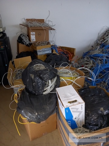 Zużyte kable inne niż wymienione w 17 04 10 (w większości kable aluminiowe z demontażu linii niskiego napięcia) (kod odpadu 17 04 11) 